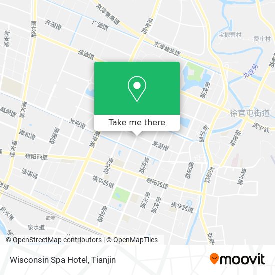 Wisconsin Spa Hotel map