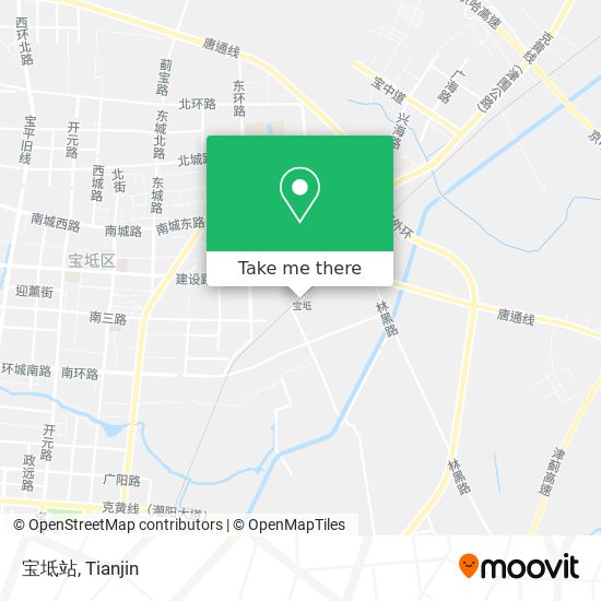 宝坻站 map