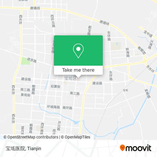 宝坻医院 map