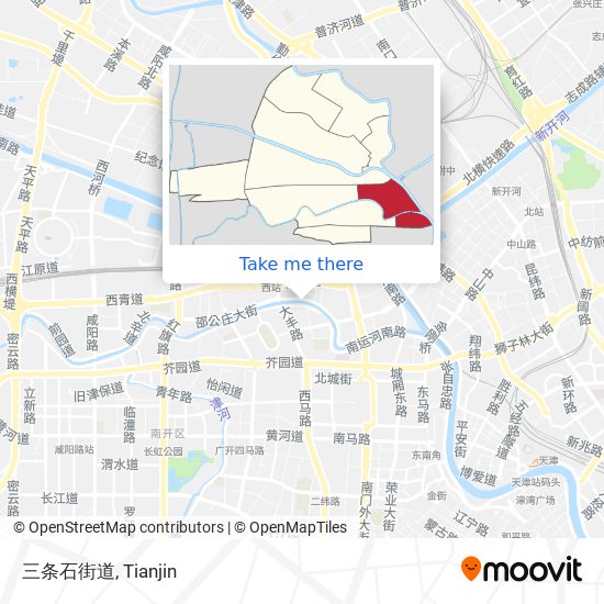 三条石街道 map