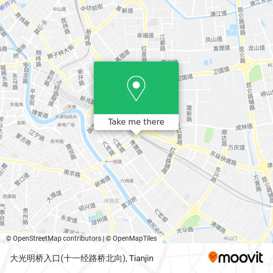 大光明桥入口(十一经路桥北向) map