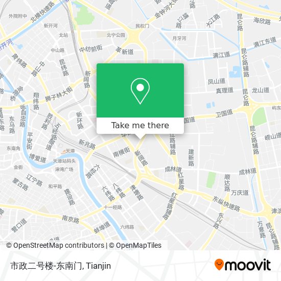 市政二号楼-东南门 map