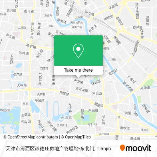 天津市河西区谦德庄房地产管理站-东北门 map