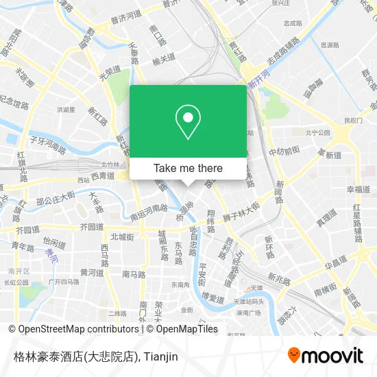 格林豪泰酒店(大悲院店) map