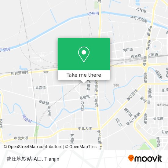 曹庄地铁站-A口 map