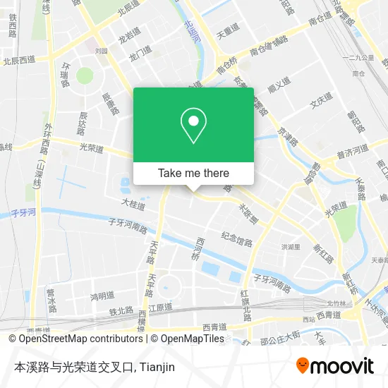 本溪路与光荣道交叉口 map