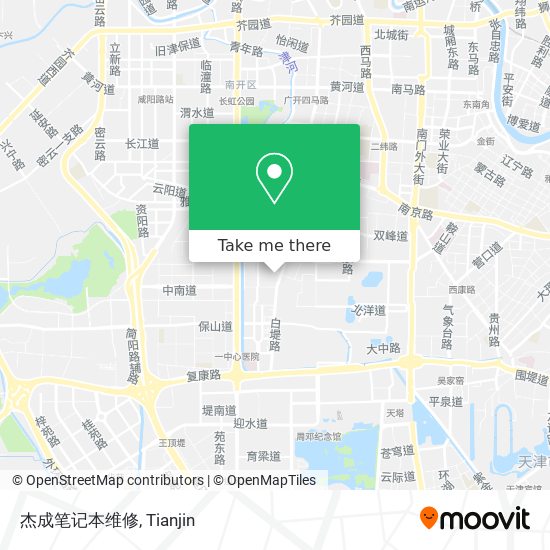 杰成笔记本维修 map