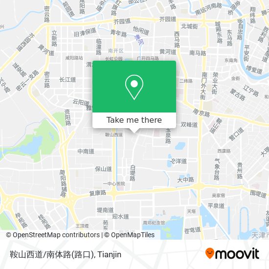 鞍山西道/南体路(路口) map