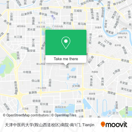 天津中医药大学(鞍山西道校区)南院-南1门 map