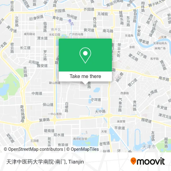 天津中医药大学南院-南门 map