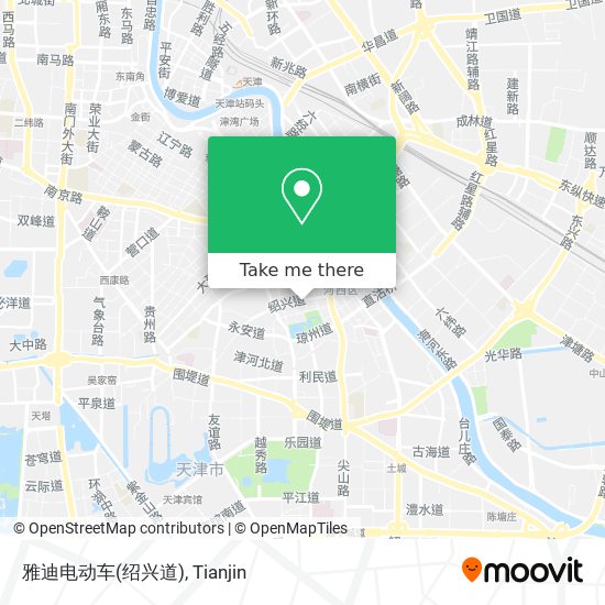 雅迪电动车(绍兴道) map
