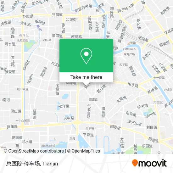 总医院-停车场 map