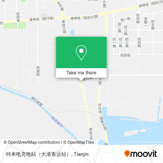 特来电充电站（大港客运站） map