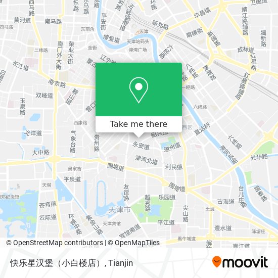 快乐星汉堡（小白楼店） map