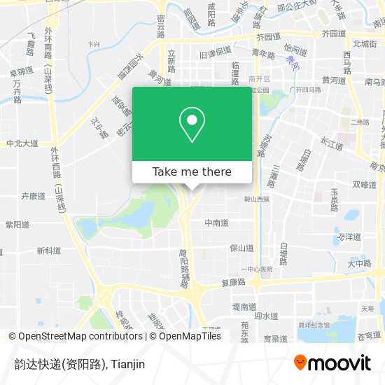 韵达快递(资阳路) map
