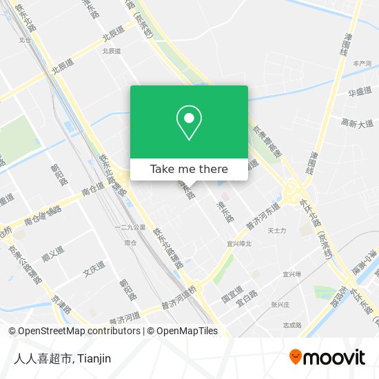 人人喜超市 map
