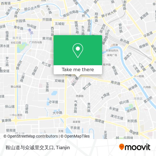 鞍山道与众诚里交叉口 map