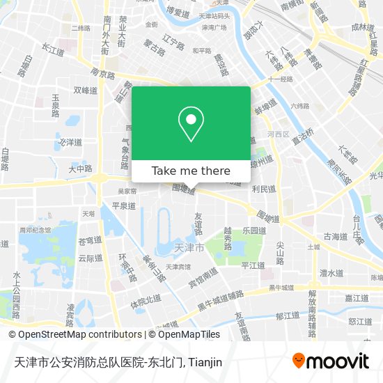 天津市公安消防总队医院-东北门 map