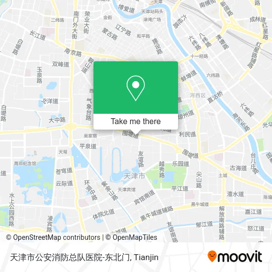 天津市公安消防总队医院-东北门 map