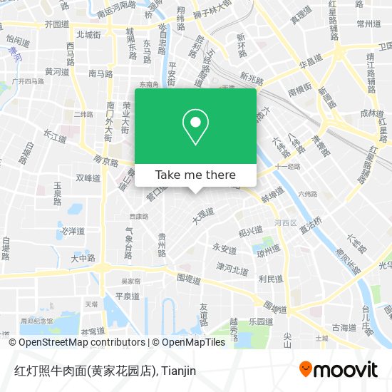 红灯照牛肉面(黄家花园店) map