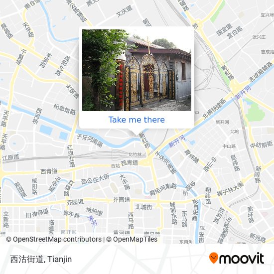 西沽街道 map