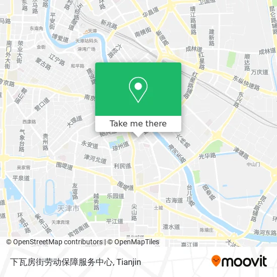 下瓦房街劳动保障服务中心 map