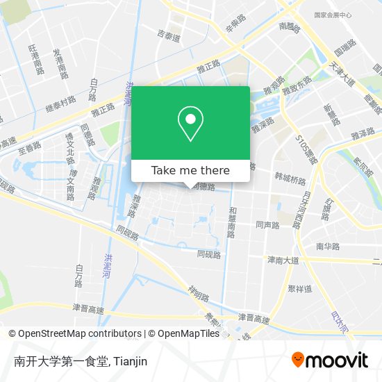 南开大学第一食堂 map