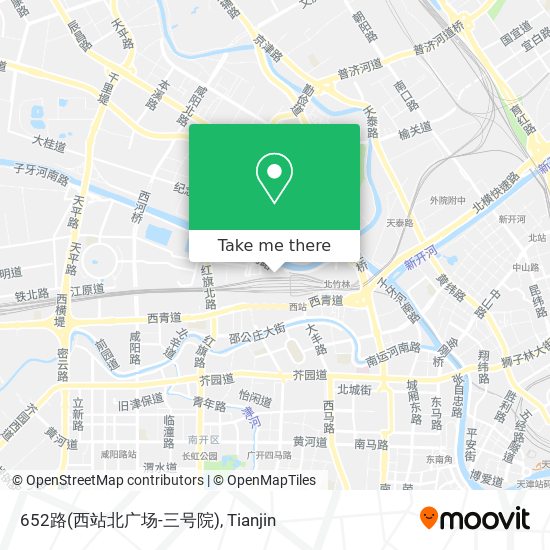 652路(西站北广场-三号院) map