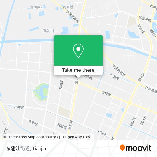 东蒲洼街道 map
