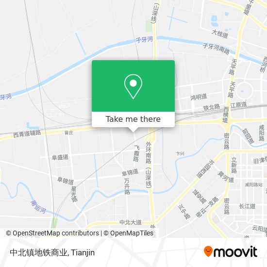 中北镇地铁商业 map