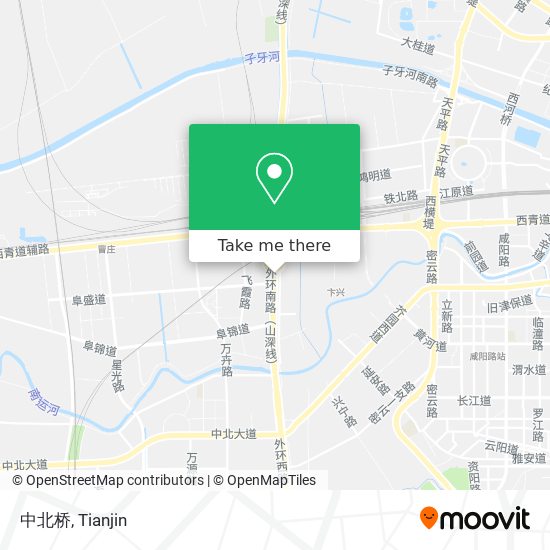 中北桥 map