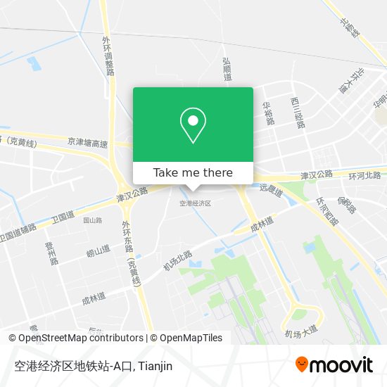 空港经济区地铁站-A口 map