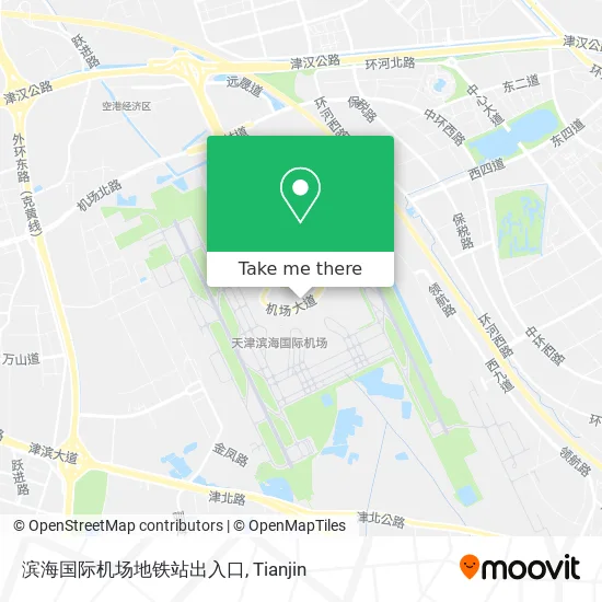 滨海国际机场地铁站出入口 map