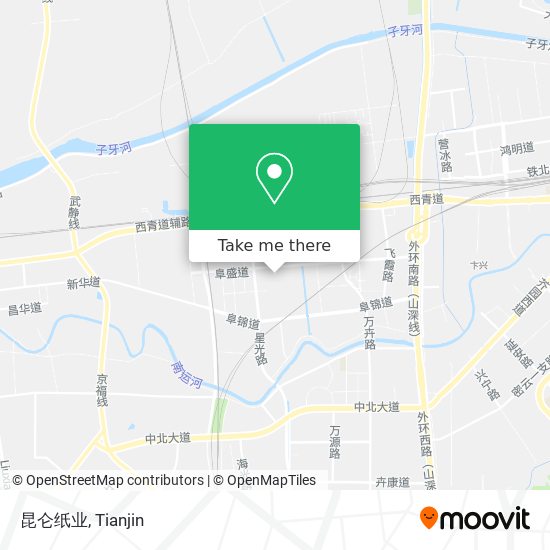 昆仑纸业 map