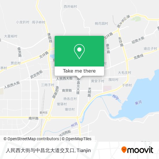 人民西大街与中昌北大道交叉口 map