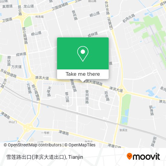 雪莲路出口(津滨大道出口) map