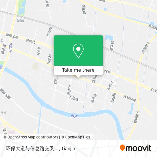 环保大道与信息路交叉口 map