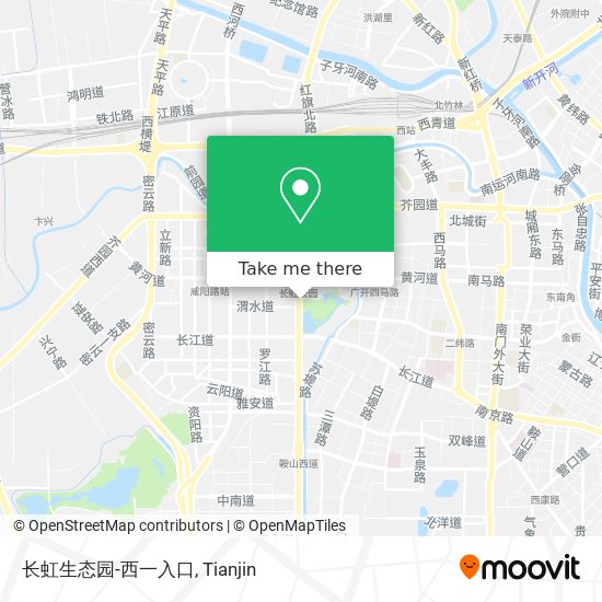 长虹生态园-西一入口 map