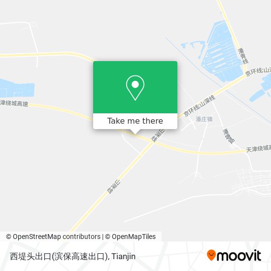 西堤头出口(滨保高速出口) map