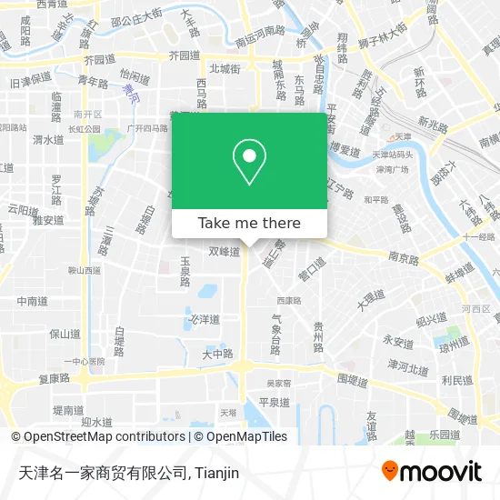 天津名一家商贸有限公司 map