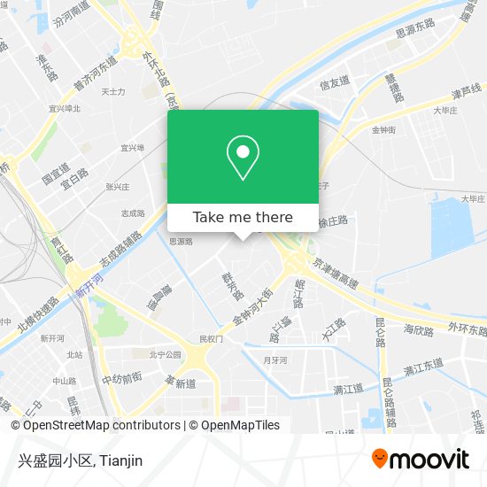 兴盛园小区 map