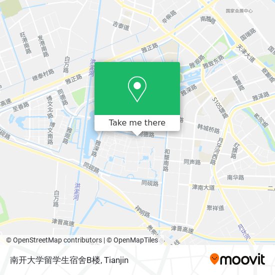 南开大学留学生宿舍B楼 map