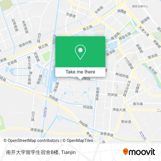 南开大学留学生宿舍B楼 map