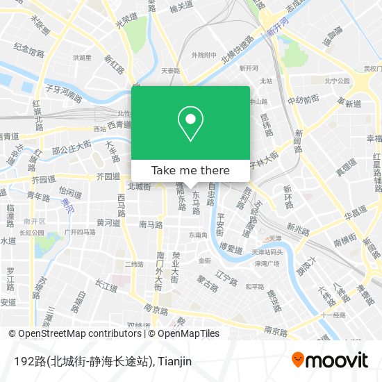 192路(北城街-静海长途站) map