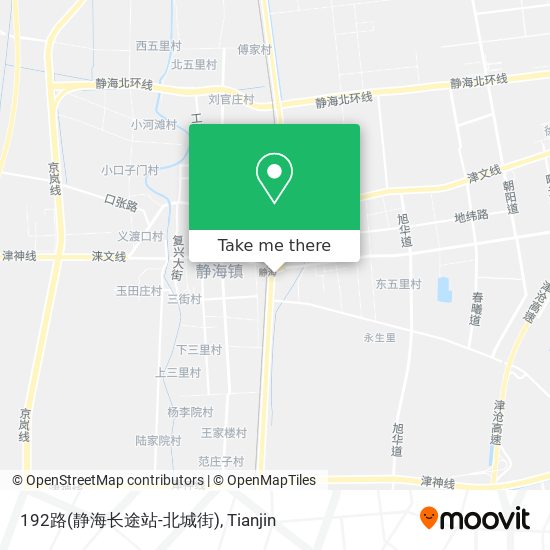 192路(静海长途站-北城街) map