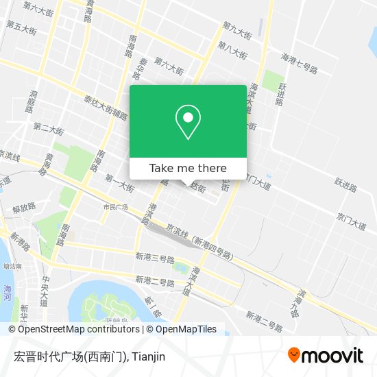 宏晋时代广场(西南门) map