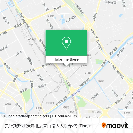 美特斯邦威(天津北辰宜白路人人乐专柜) map