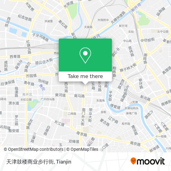 天津鼓楼商业步行街 map