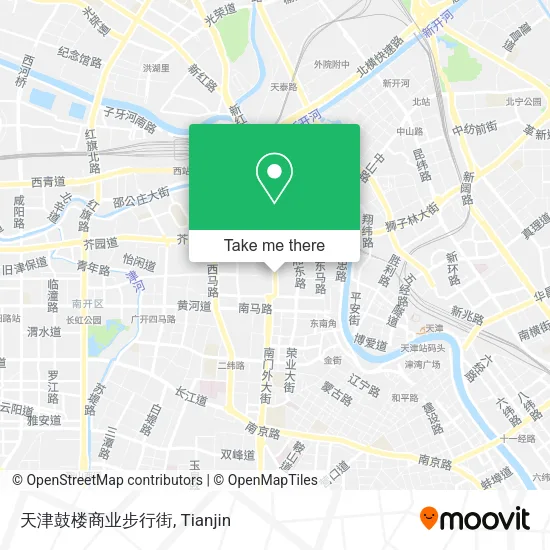 天津鼓楼商业步行街 map