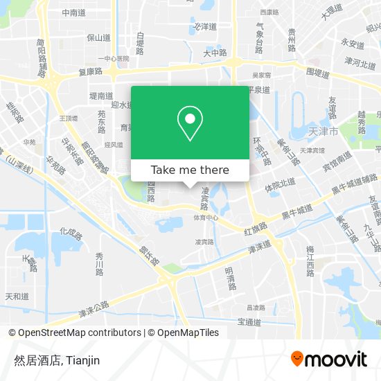 然居酒店 map